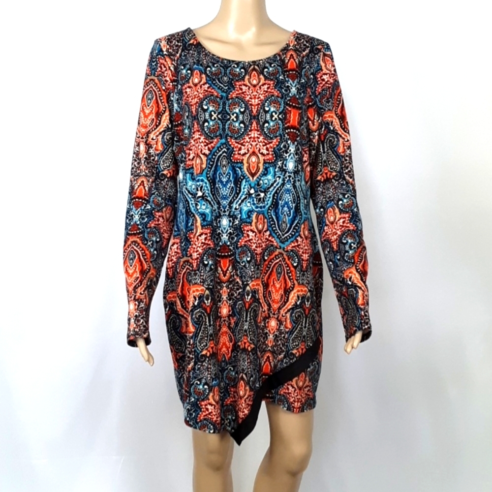 ❤VENUS Asymetrical Hem Long Sleeve Valentine Dress